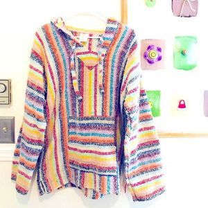 Colorful Striped Women's Sweater